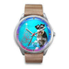Miniature Schnauzer Dog Virginia Christmas Special Wrist Watch