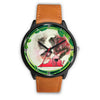 St. Bernard Dog Art Virginia Christmas Special Wrist Watch