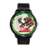 St. Bernard Dog Art Virginia Christmas Special Wrist Watch