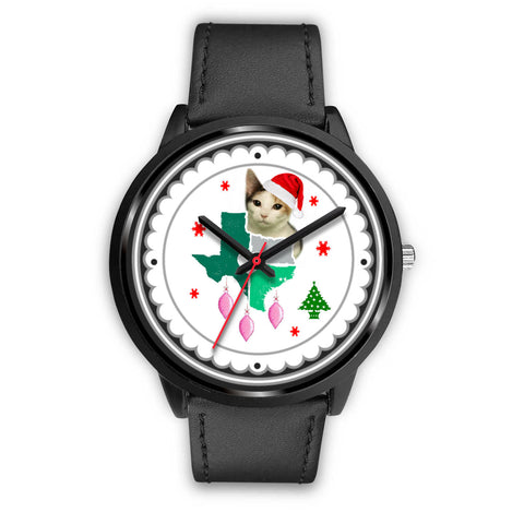 Japanese Bobtail Cat Texas Christmas Special Wrist Watch