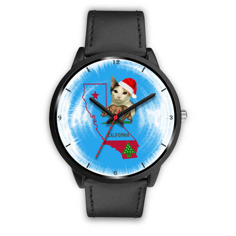 Japanese Bobtail Cat California Christmas Special Wrist Watch