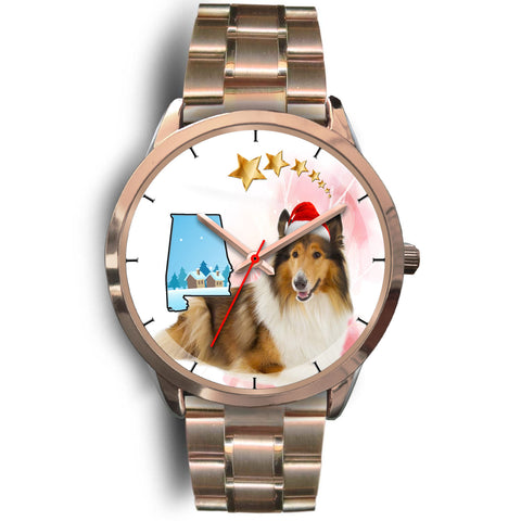 Rough Collie Alabama Christmas Special Wrist Watch