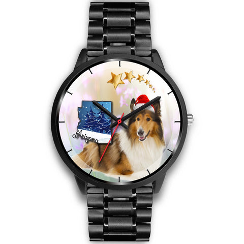 Rough Collie Arizona Christmas Special Wrist Watch