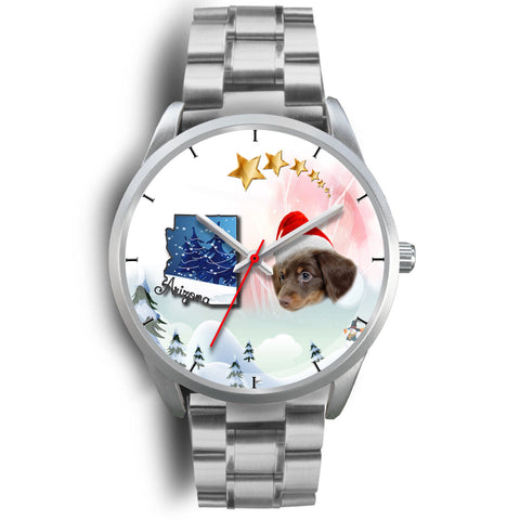 Cute Dachshund Arizona Christmas Special Wrist Watch