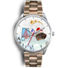 Cute Dachshund Dog Alabama Christmas Special Wrist Watch