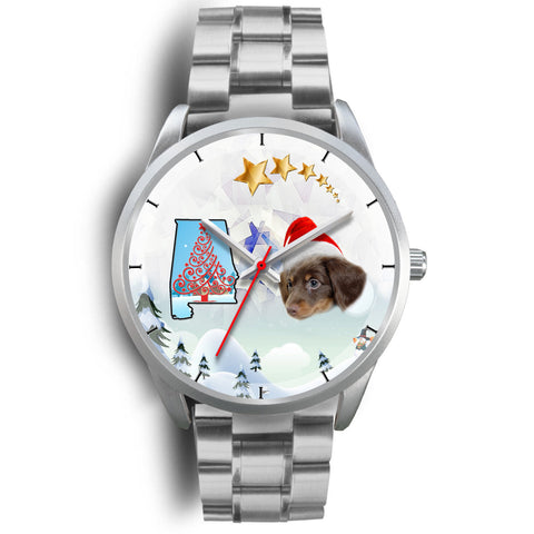 Cute Dachshund Dog Alabama Christmas Special Wrist Watch