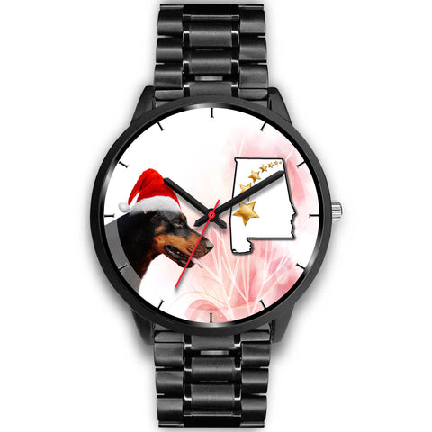 Doberman Pinscher Alabama Christmas Special Wrist Watch