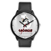 Siberian Husky Dog Georgia Christmas Special Wrist Watch