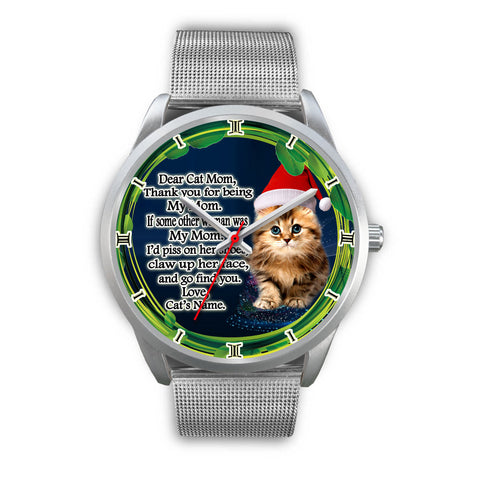 Cute Cat Christmas Special Wrist WatchFor Cat Mom