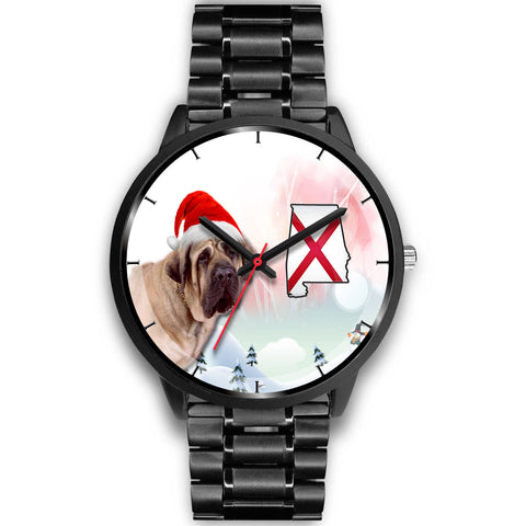English Mastiff Dog Alabama Christmas Special Wrist Watch