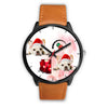French Bulldog Arizona Christmas Special Black Wrist Watch