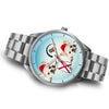 French Bulldog Alabama Christmas Special Silver Wrist Watch