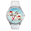 French Bulldog Alabama Christmas Special Silver Wrist Watch