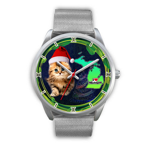 Cutest Cat Michigan Christmas Special Wrist Watch