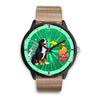 Bernese Mountain Dog Michigan Christmas Special Wrist Watch