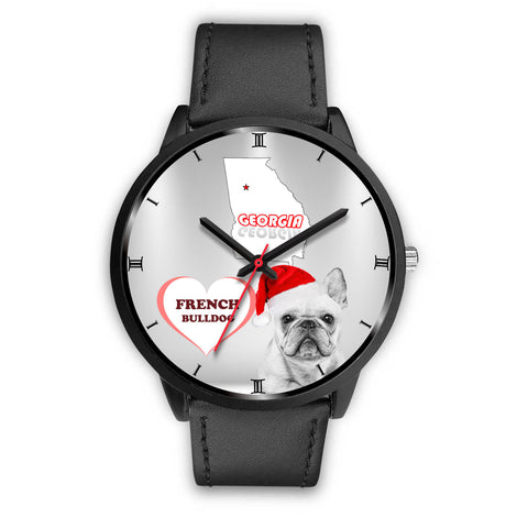 French Bulldog Georgia Christmas Special Wrist Watch