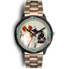 Brittany Dog Christmas Michigan Christmas Special Wrist Watch