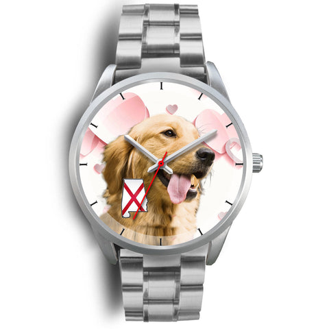 Cute Golden Retriever Alabama Christmas Special Wrist Watch