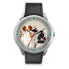 Lovely Brittany Dog Christmas Michigan Christmas Special Wrist Watch