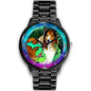 Rough Collie Dog Art Michigan Christmas Special Wrist Watch