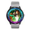 Rough Collie Dog Art Michigan Christmas Special Wrist Watch