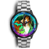 Rough Collie Dog Art Michigan Christmas Special Wrist Watch