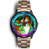 Rough Collie Dog Art Michigan Christmas Special Wrist Watch