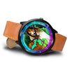 Rough Collie Dog Art Michigan Christmas Special Wrist Watch