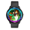 Rough Collie Dog Art Michigan Christmas Special Wrist Watch