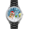 Icelandic Sheepdog Alabama Christmas Special Wrist Watch