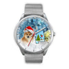 Icelandic Sheepdog Alabama Christmas Special Wrist Watch
