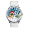 Icelandic Sheepdog Alabama Christmas Special Wrist Watch