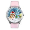 Icelandic Sheepdog Alabama Christmas Special Wrist Watch