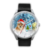 Icelandic Sheepdog Alabama Christmas Special Wrist Watch