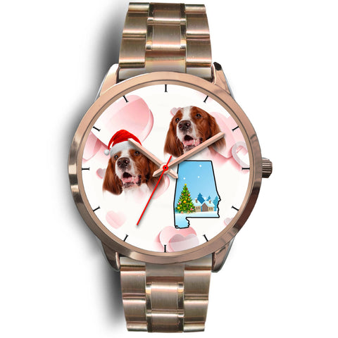 Irish Red and White Setter Alabama Christmas Special Wrist Watch