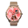 Irish Red and White Setter Arizona Christmas Special Wrist Watch
