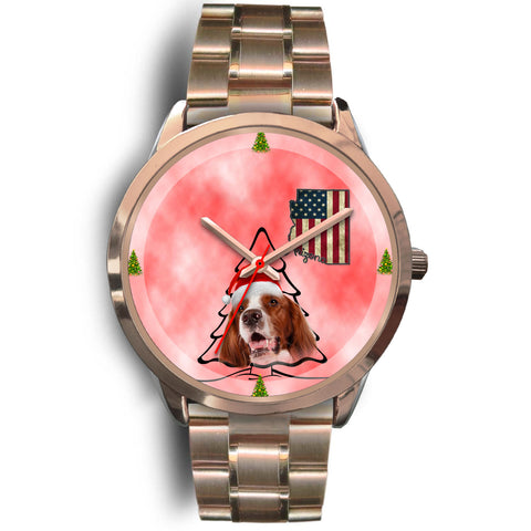 Irish Red and White Setter Arizona Christmas Special Wrist Watch