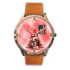 Irish Red and White Setter Arizona Christmas Special Wrist Watch