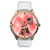 Irish Red and White Setter Arizona Christmas Special Wrist Watch