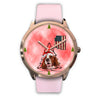 Irish Red and White Setter Arizona Christmas Special Wrist Watch