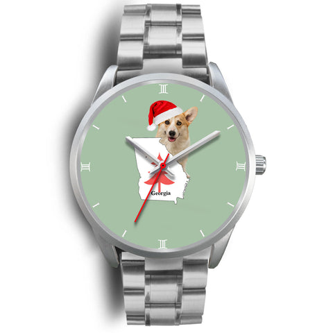 Pembroke Welsh Corgi Georgia Christmas Special Wrist Watch