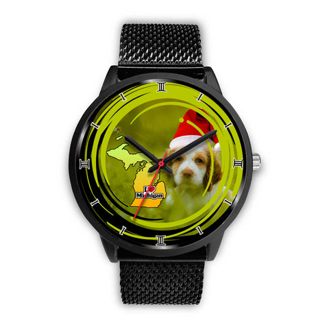 Cute Cocker Spaniel Dog Michigan Christmas Special Wrist Watch