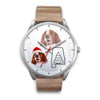 Irish Red and White Setter Alabama Christmas Wrist Watch