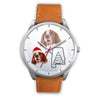 Irish Red and White Setter Alabama Christmas Wrist Watch