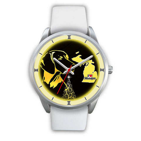 Vizsla Dog Art Michigan Christmas Special Wrist Watch