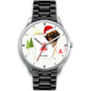 Tibetan Spaniel Georgia Christmas Special Wrist Watch