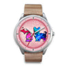 Cute Yorkie Dog Art Michigan Christmas Special Wrist Watch