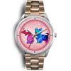 Cute Yorkie Dog Art Michigan Christmas Special Wrist Watch