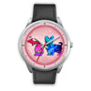 Cute Yorkie Dog Art Michigan Christmas Special Wrist Watch