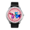 Cute Yorkie Dog Art Michigan Christmas Special Wrist Watch